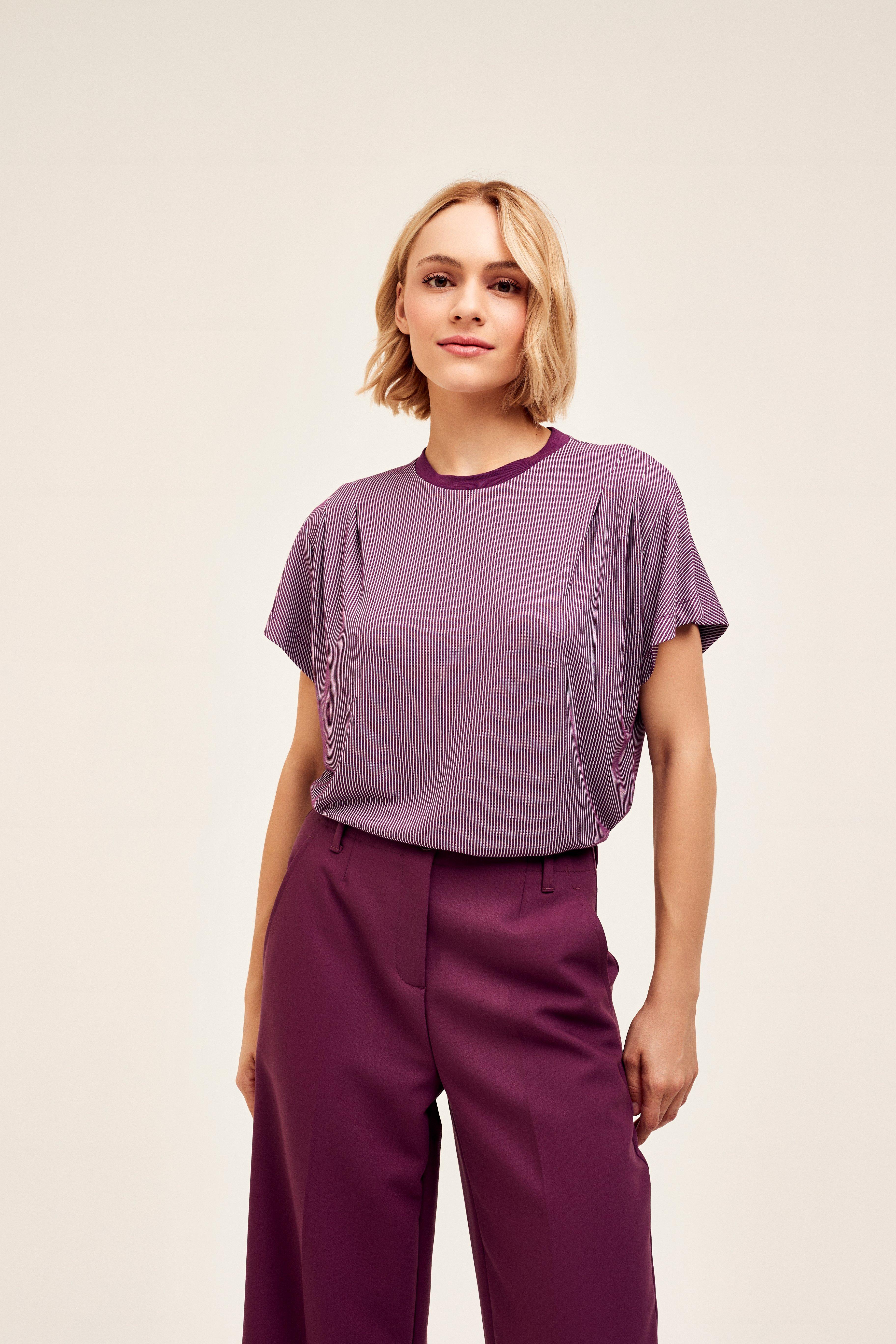 JAZZY t shirt korte mouwen donkerrood CKS Fashion